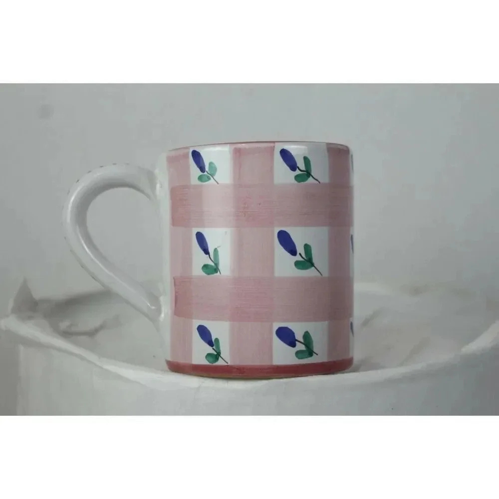 vintage starbucks coffee mug italy rose pink